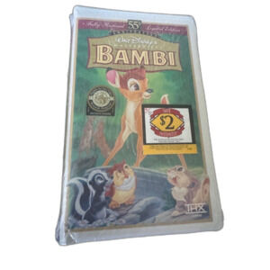 Bambi VHS Walt Disney 55th Anniversary Masterpiece Collection Sealed Brand New